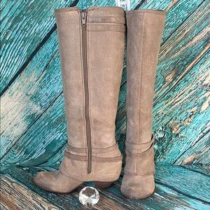 Fergie Suede Heeled Boots